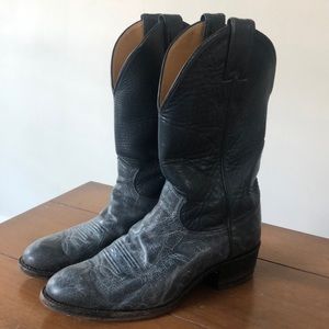 Vintage Justin blue cowgirl boots